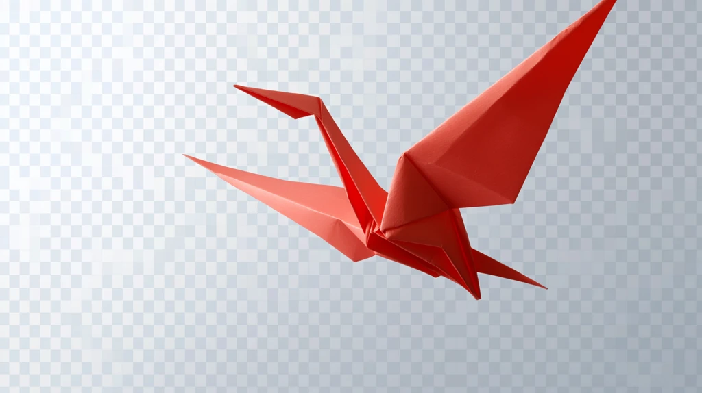 红色千纸鹤
