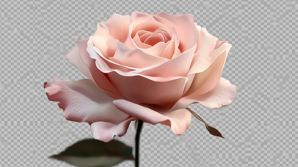 写实手绘玫瑰花素材