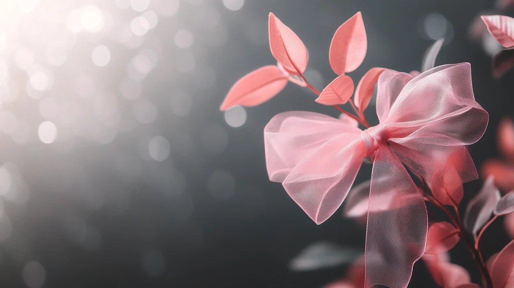 粉色蝴蝶结装饰