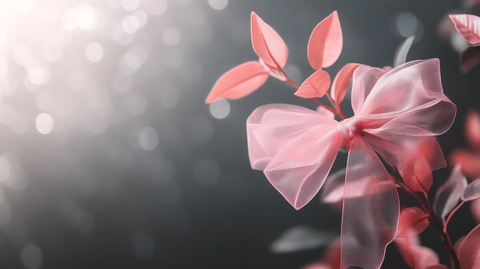 粉色蝴蝶结装饰