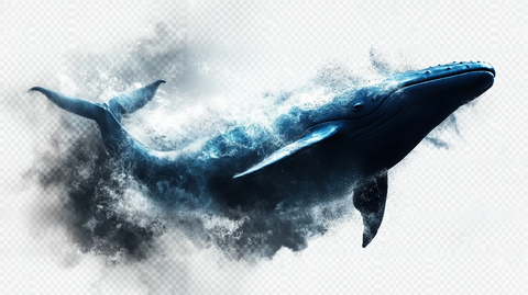 高清手绘鲸鱼