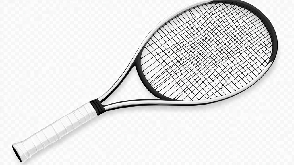 网球拍透明背景