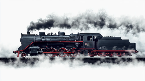 复古蒸汽火车