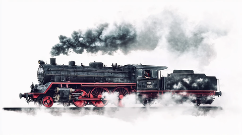 复古蒸汽火车