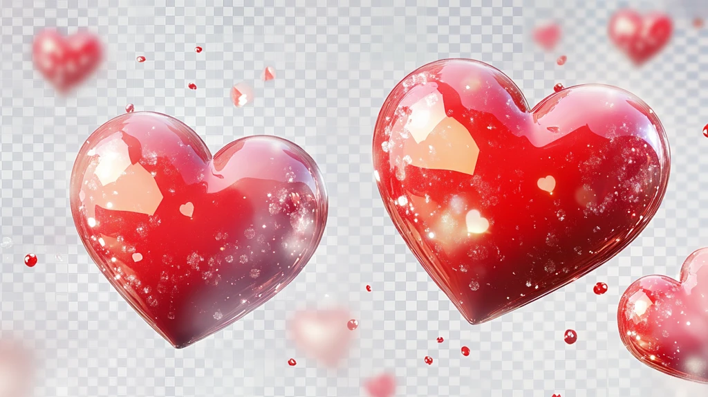 心动浪漫氛围背景