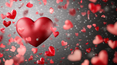 心动浪漫氛围背景