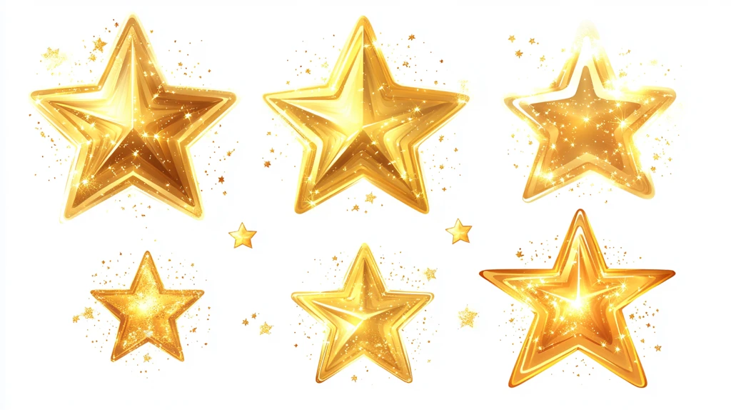 金色立体五角星