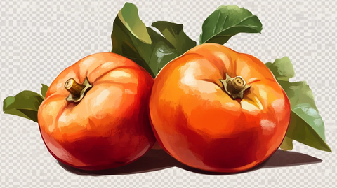 蒲州珠蜜柿插画