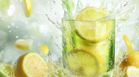 清凉健康冷饮海报背景