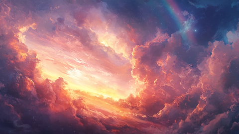 唯美云彩风景画