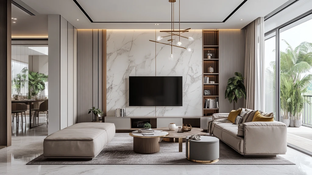 岩板客厅场景素材