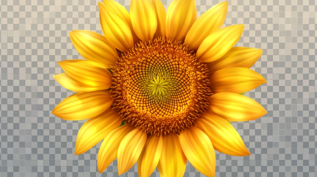 高清手绘太阳花向日葵