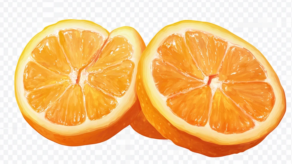 黄金葡萄柚插画