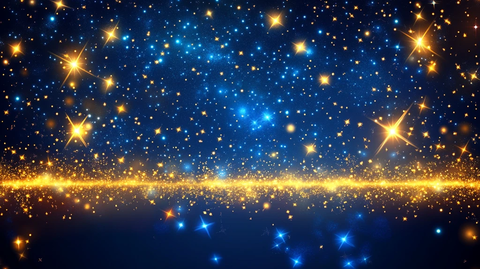 蓝金色星光