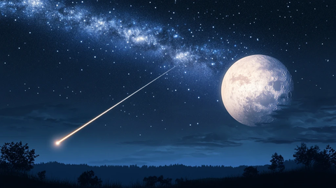 唯美宇宙星球流星