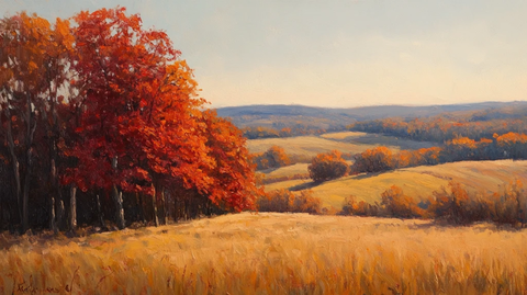 油画秋色