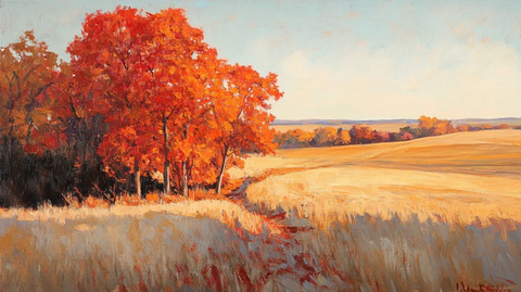 油画秋色