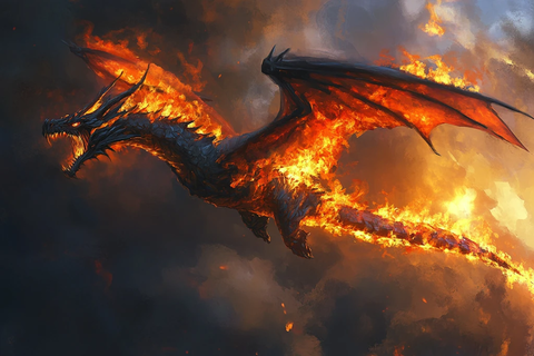 飞龙喷火飞行