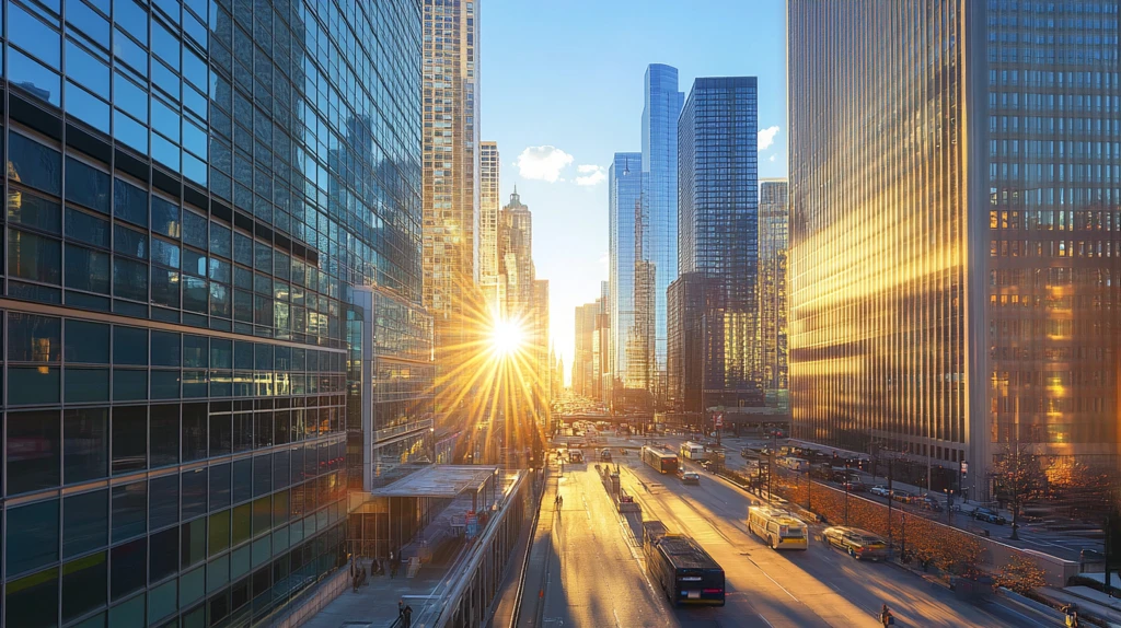 街道阳光天际线