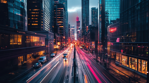 繁华地段都市交通地产