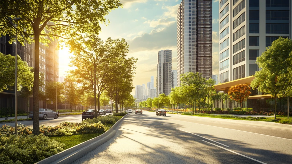 道路透视效果图