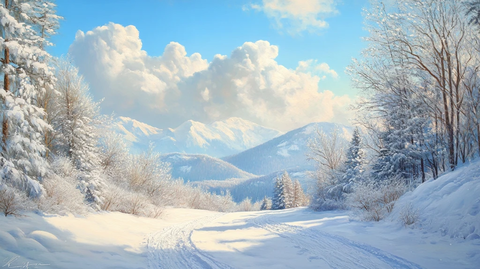 高清大画幅冬天雪景