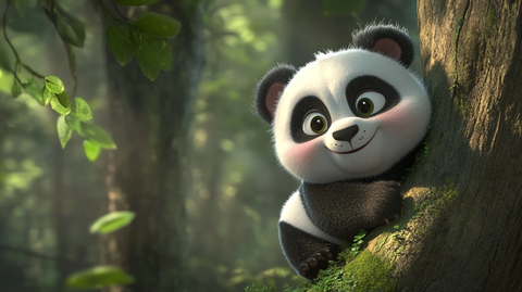 卡通熊猫壁纸