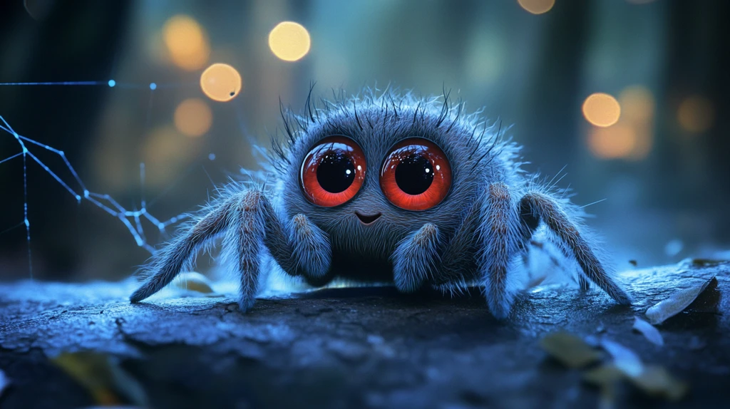 小蜘蛛蓝网红眼