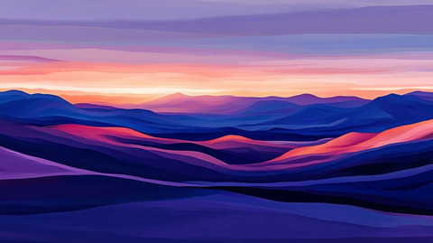 色彩线条色彩山水风景