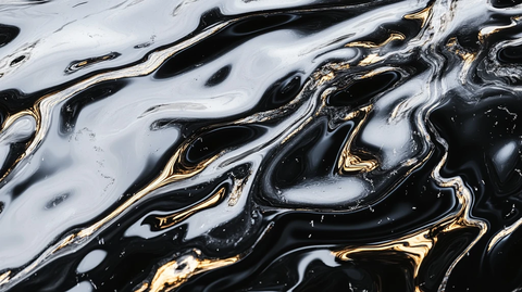 金色抽象流体纹理背景