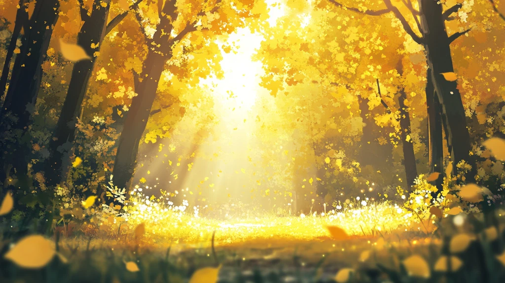 童话世界黄色树叶