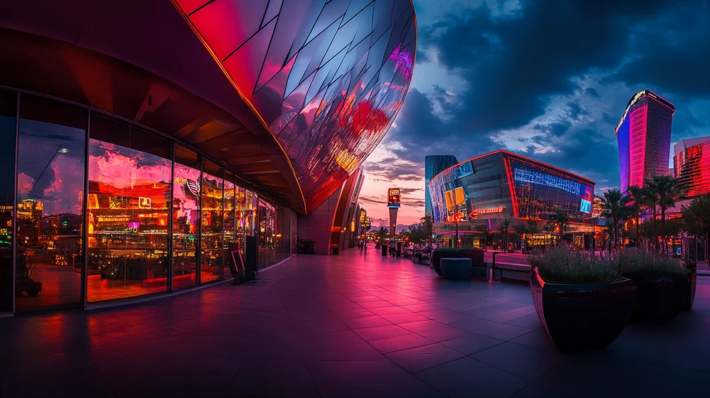 欢乐海岸购物中心夜景