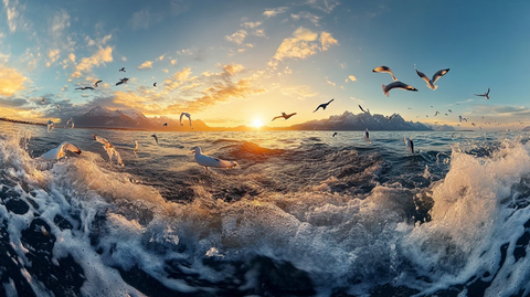 海洋风光全景图