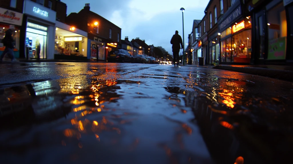 雨后街景美丽街景