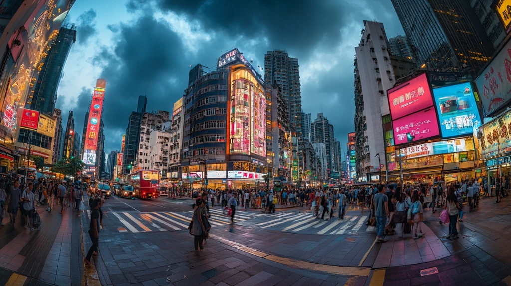 春熙路步行街全景图