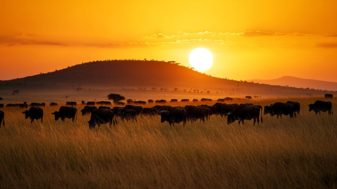 动物迁徙非洲风情