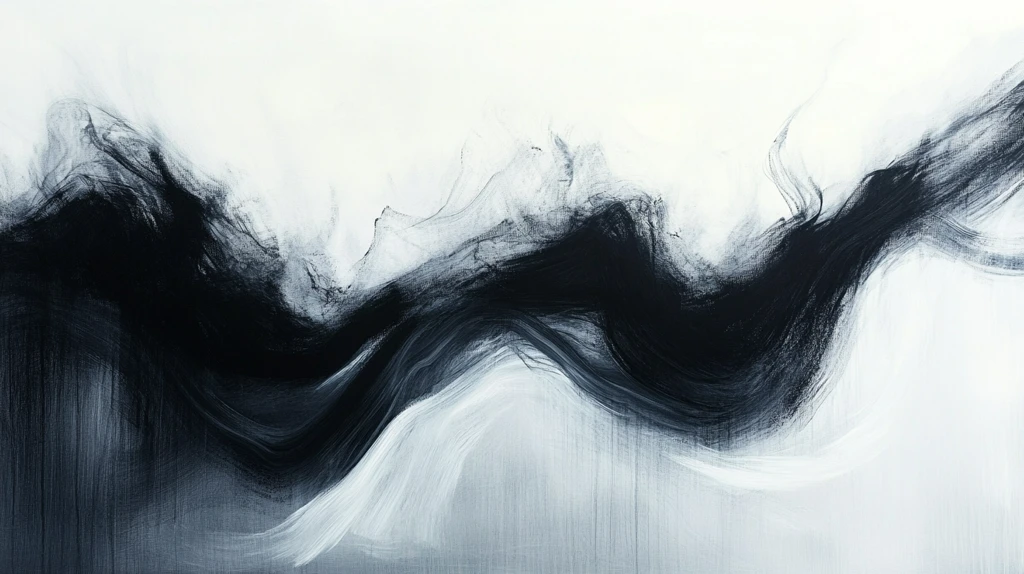 意境抽象烟墨画