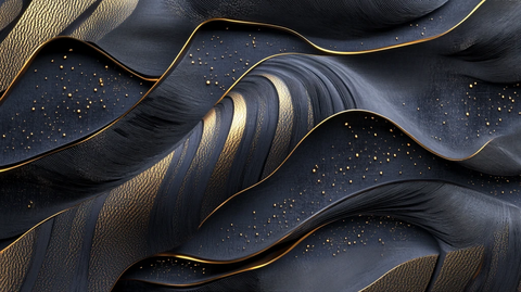 金色抽象流体纹理背景