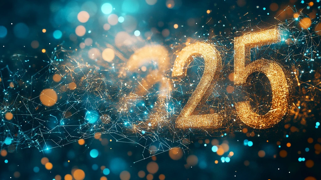 抽象金色数字装饰