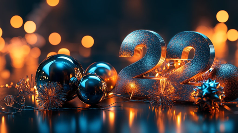 新年装饰金属风格