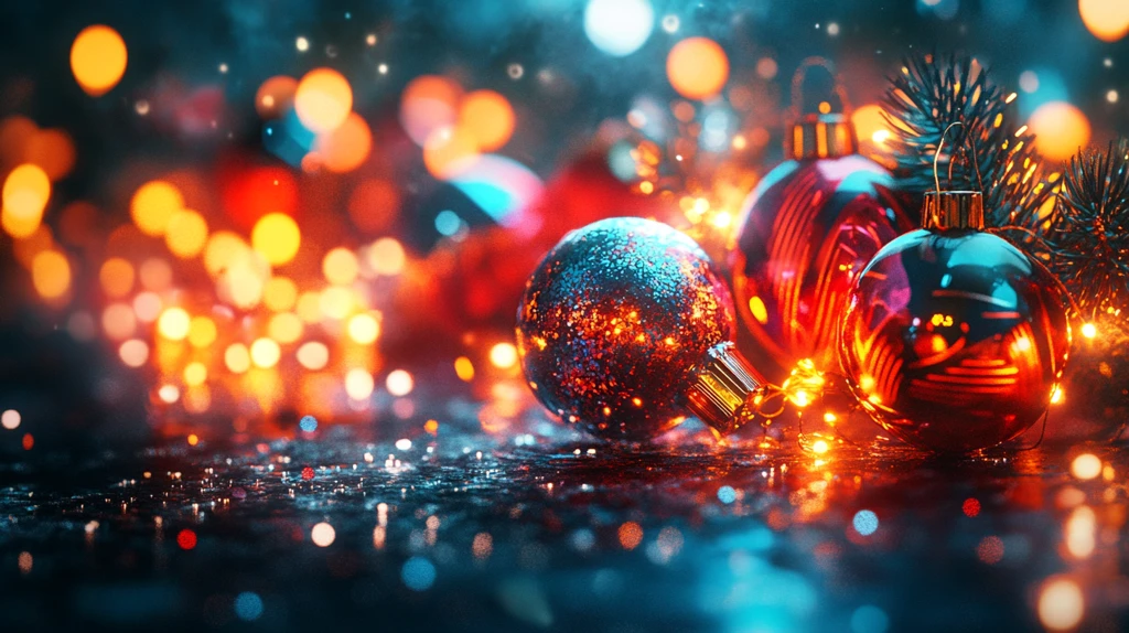 圣诞节日氛围背景