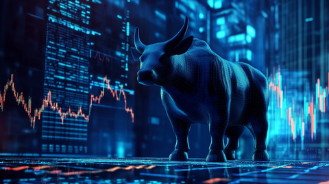 金融股票牛市创意