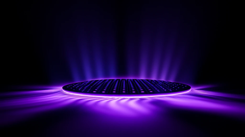 紫色舞台灯光背景图