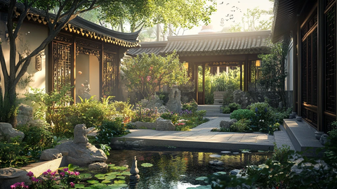 高端中式庭院