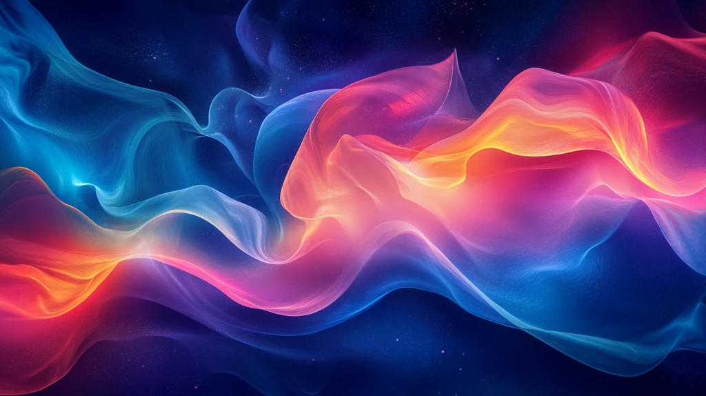 彩色酷炫流动感背景