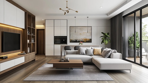 极简整体定制客厅