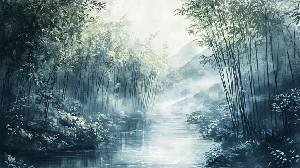 竹林意境图