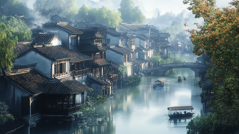 唯美浪漫江南水乡风情