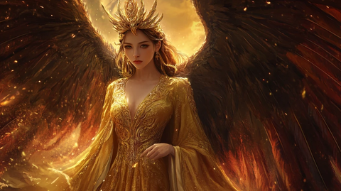 长翅膀的天使女神