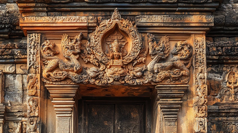 柬埔寨门楣浮雕